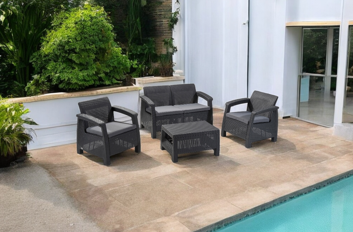 Malaga Garten-Set Rattan