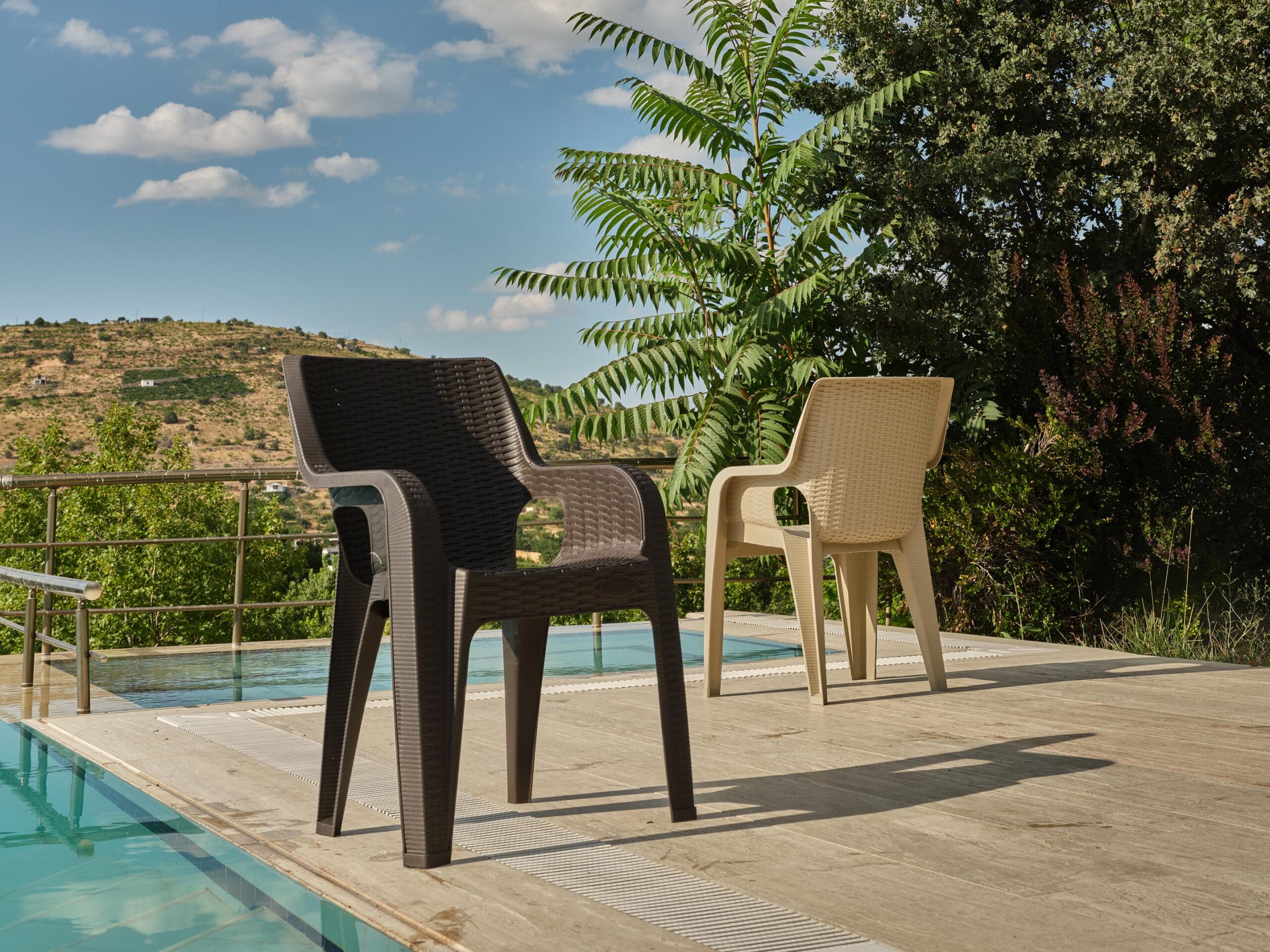 Ruth Rattan Garten-Stühle