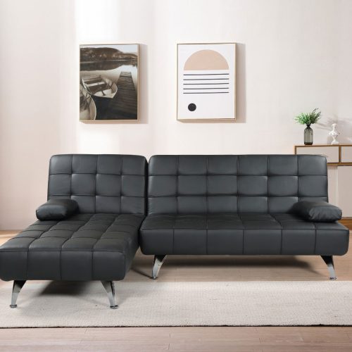 chaiselongue-schlafsofa-schwarz